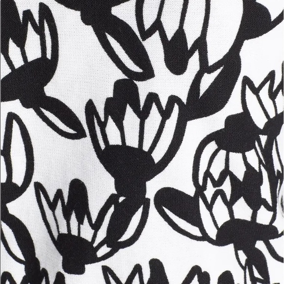 Tracy Reese Cropped Full Zip Floral Black Sweater XS - Picture 8 of 9